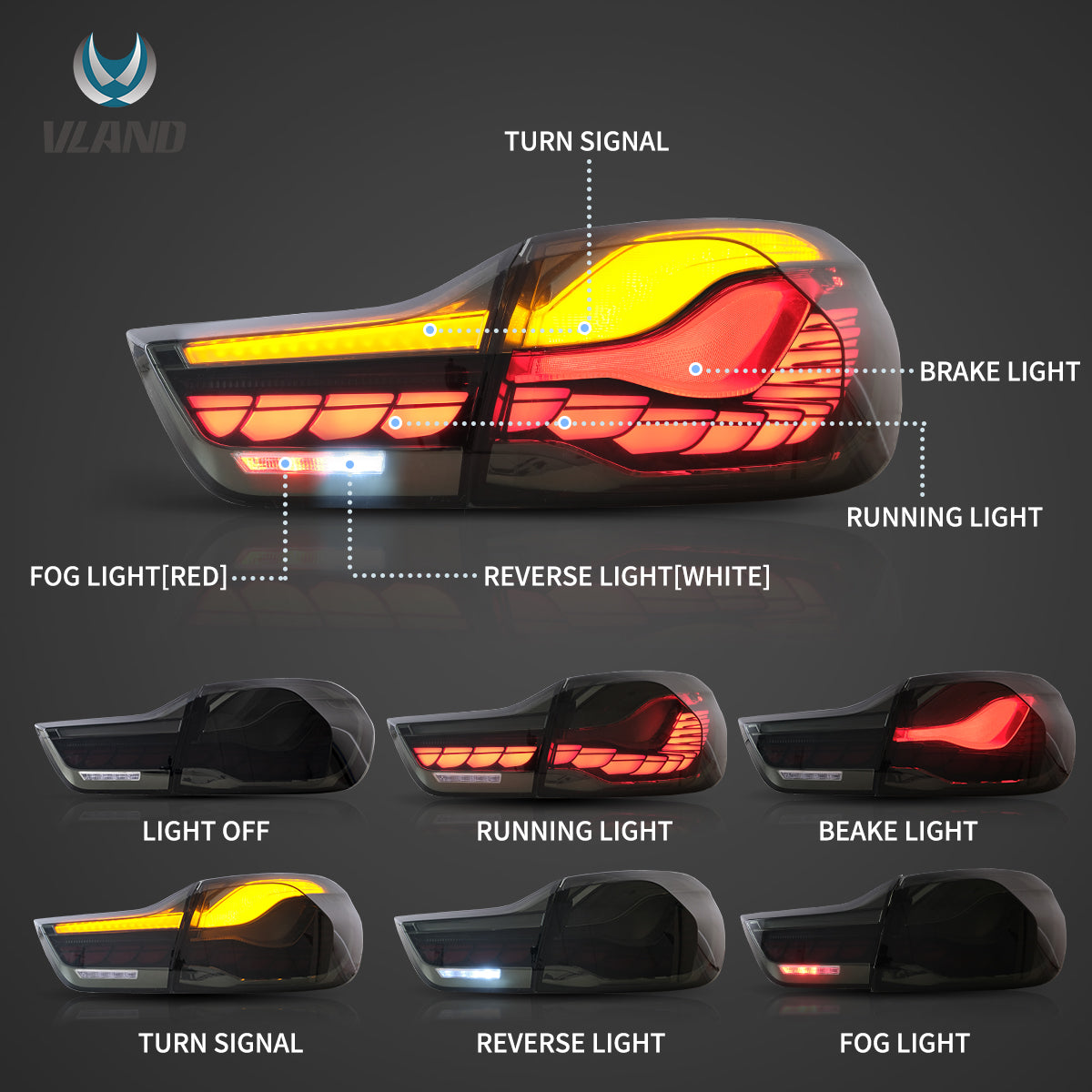 BMW F32/F36/F82 OLED GTS Tail Lights